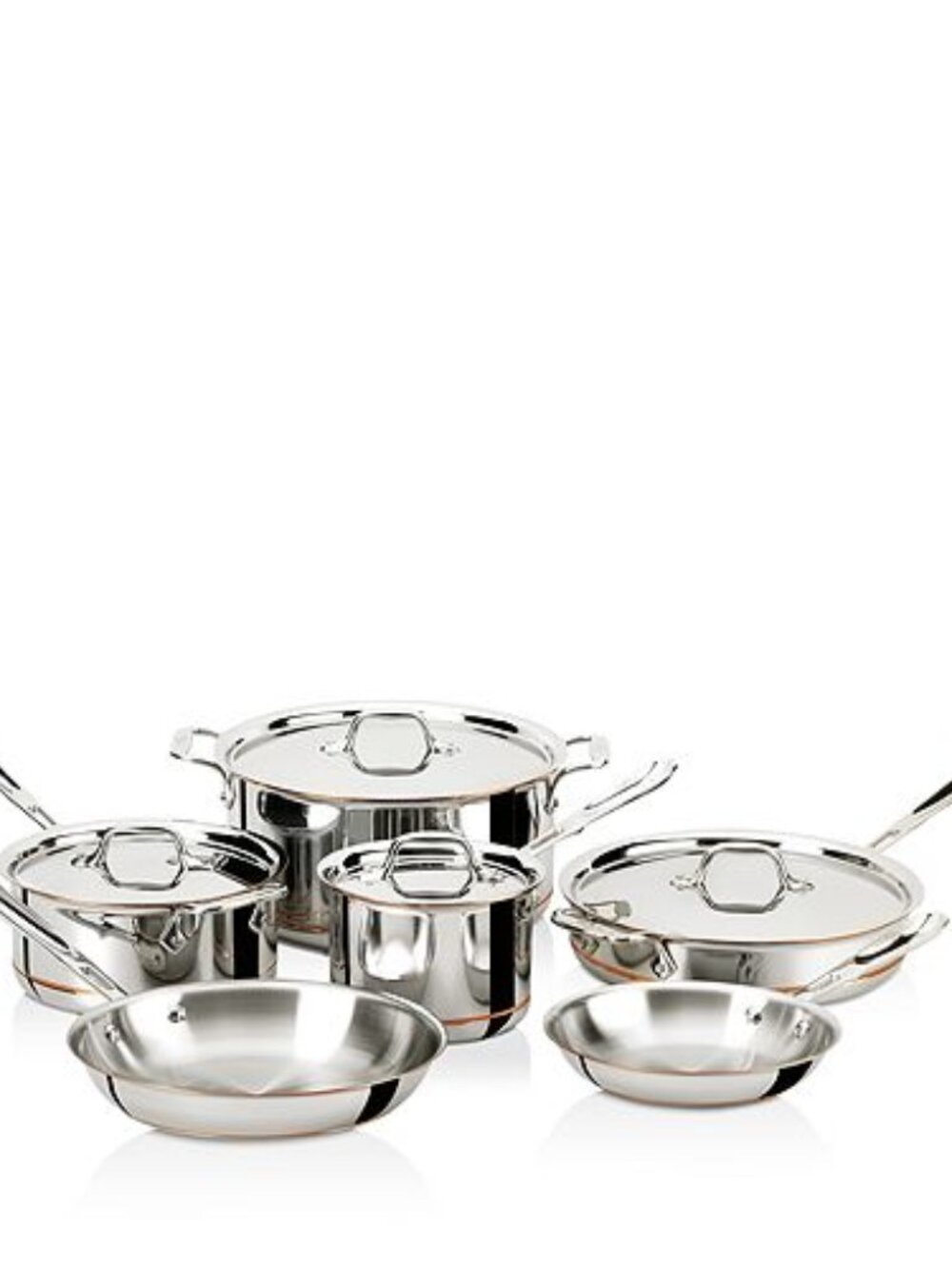 All-Clad Copper Core 5-Ply Bonded 10-Piece Cookware Set NEW - Picture 2 of 4